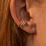 Zircon Clip Earrings for Women Men 1PC Creative Ear Cuff Non-Piercing Ear Clips
