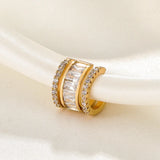 Zircon Clip Earrings for Women Men 1PC Creative Ear Cuff Non-Piercing Ear Clips