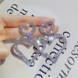 Wild Double Heart Dangle Earrings for Women