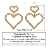 Wild Double Heart Dangle Earrings for Women