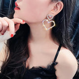 Wild Double Heart Dangle Earrings for Women
