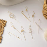 Wrap Crawler Hook Earrings Lightning Crystal Stud Climber Piercing Jewelry