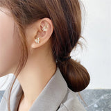 Wrap Crawler Hook Earrings Lightning Crystal Stud Climber Piercing Jewelry