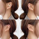Wrap Crawler Hook Earrings Lightning Crystal Stud Climber Piercing Jewelry