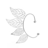 Hollow Leaf Ear Hanging Fairy Without Ear Hole Wing Ear Bone Clip Earrings