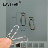 925 Sterling Silver Paper Clips Earrings for Women