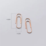 925 Sterling Silver Paper Clips Earrings for Women