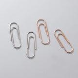 925 Sterling Silver Paper Clips Earrings for Women