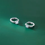 925 Silver Zircons Hoop Earring for Women S925 Jewelry Brincos