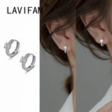 925 Silver Zircons Hoop Earring for Women S925 Jewelry Brincos