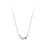 925 Sterling Silver Geometric 8 Beads Small Women Clavicle Chain Necklace
