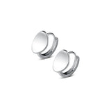 925 Silver Oval Hoop Earrings For Women, Thai Silver Ear Jewelry