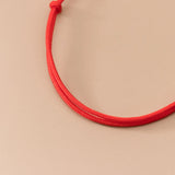 925 Silver Love Red Rope Bracelet Small Heart Hand Jewelry
