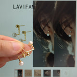 925 Silver Freshwater Pearl Ear Hook Earrings for Women