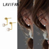 925 Silver Freshwater Pearl Ear Hook Earrings for Women
