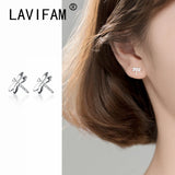 Dragonfly Earrings 925 Silver Women's Minimalist Ear Earring