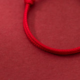 S999 Sterling Silver Rabbit Red Rope Bracelet for Girls