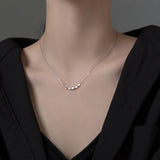 925 Silver Beads Pendant Choker for Women