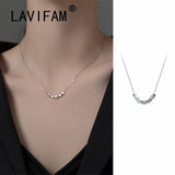 925 Silver Beads Pendant Choker for Women
