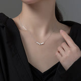 925 Silver Beads Pendant Choker for Women
