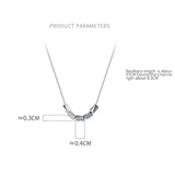 925 Silver Beads Pendant Choker for Women