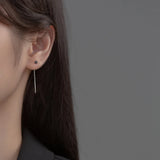 Colorful Zircon Tassel Earrings 925 Sterling Silver
