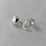 925 Sterling Silver Smooth Round Hoop Earrings