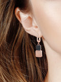 LAYA 925 Silver High Zircon Earrings For Girls' Party Gift