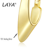 LAYA 925 Silver Geometric Statement Earrings For Women