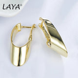 LAYA 925 Silver Geometric Statement Earrings For Women