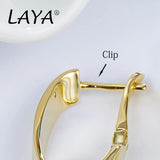 LAYA 925 Silver Geometric Statement Earrings For Women
