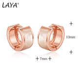LAYA 925 Silver Hoop Earrings Agate Piercing Ear Fine Jewelry