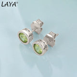 Laya Amethyst Sterling Silver Stud Earrings