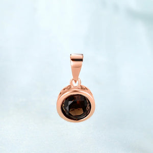 LAYA Smoky Quartz Pendant Necklace 925 Sterling Silver