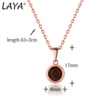LAYA Smoky Quartz Pendant Necklace 925 Sterling Silver