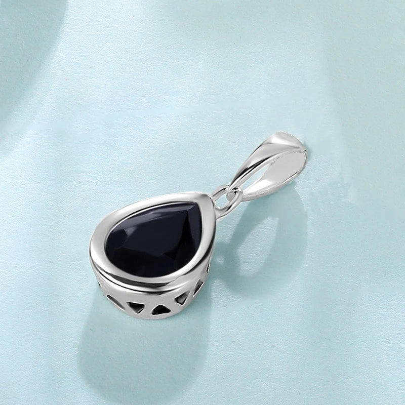LAYA 925 Silver Crystal Pendant Necklace For Women