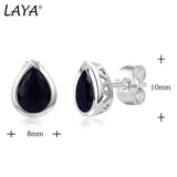 LAYA 925 Silver Colorful Crystal Earrings For Women