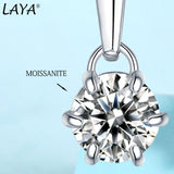 LAYA 0.5ct Moissanite Pendant Necklace 925 Silver