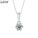 LAYA 0.5ct Moissanite Pendant Necklace 925 Silver
