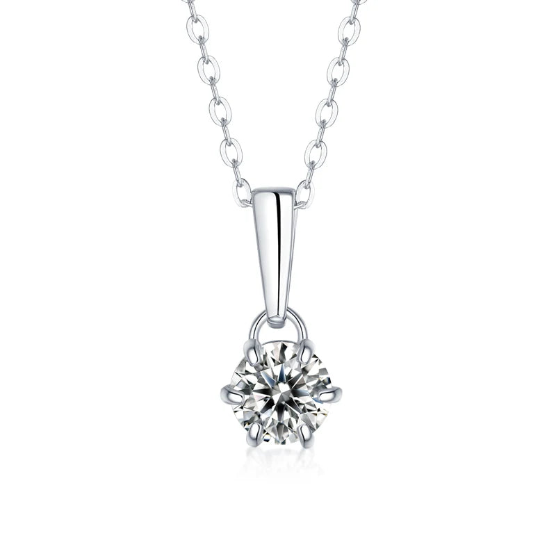 LAYA 0.5ct Moissanite Pendant Necklace 925 Silver