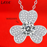 1ct Moissanite Pendant Necklace 925 Silver Women Wedding Jewelry
