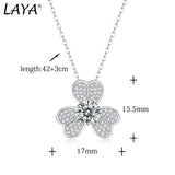 1ct Moissanite Pendant Necklace 925 Silver Women Wedding Jewelry