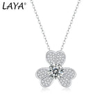 1ct Moissanite Pendant Necklace 925 Silver Women Wedding Jewelry