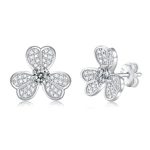 LAYA 1ct Moissanite Stud Earrings 925 Sterling Silver