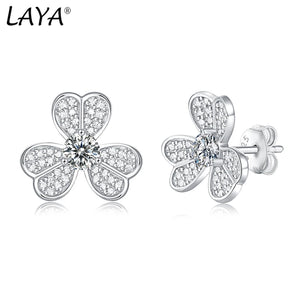 LAYA 1ct Moissanite Stud Earrings 925 Sterling Silver