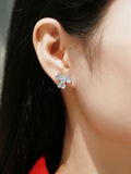 LAYA 1ct Moissanite Stud Earrings 925 Sterling Silver