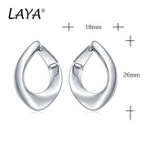 Personalized 925 Sterling Silver Oval Drop Earrings for Women