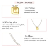 LAYA Shell Pearl Necklace Women Party Beaded Chain Choker Minimalist Jewelry