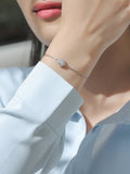 LAYA 925 Sterling Silver Moissanite Diamond Tennis Bracelet For Women
