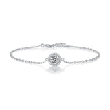 LAYA 925 Sterling Silver Moissanite Diamond Tennis Bracelet For Women